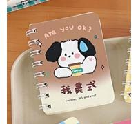 Pwshymi Mini Coil Notepad Cute Cartoon Pocket Memo Pad for Note Taking and Doodling Travelers Compact Size Premium Paper 1 Pack