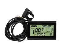 Pwshymi Mountain Bike Colorful Display Meter for SM Connector Controllers, User-Friendly Cycling Control Panel for Electric Bikes - ABS Material