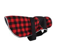 Pwshymi Pet Dog Coat Windproof Lattice Jacket for Small Medium Large Dogs Made with Polyester and Plush Perfect for Winter Outdoor Activities (S)