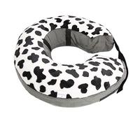 Pwshymi Pet Protective Inflatable Collar Soft and Comfortable Recovery Collar for Dogs Cats Adjustable Size 1 X Unit (Cows Point Hook and Hoop Fasteners M)