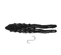 Pwshymi Poultry Feeding Net Bag Durable Hanging Feeder for Chickens and Poultry 1 X Yellow Nylon with Hook (Black)