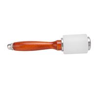 Pwshymi Professional Leather Carving Hammer Ergonomic Design for Leathercraft with Durable Nylon Head and Wood Handle 1 Unit