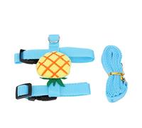 Pwshymi Rabbit Harness Leash H Shaped Cute Ananas Design Set for Rabbits and Small Pets Nylon and Stainless Steel 2 Pieces (S)
