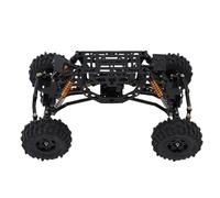Pwshymi RC Chassis Frame for Axial AX24 4WS XC 1/24 Crawler Premium Aluminum Alloy Assembled with Bumper and Gearbox for Off-Road Enthusiasts
