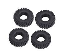 Pwshymi RC Crawler Car Rubber Tires Durable Excellent Grip Tadpole Pattern for Axial SCX24 1/24 1/18, 4Pcs Sponge Inner Easy Installation for RC Enthusiasts