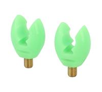 Pwshymi Rod Rest Silicone High Toughness Easy Install for Fishing Rod Holder Pole Bracket, Enhanced Slip Proof for Stable Fishing Experience, 2 Pcs M3/8 Thread Silica Gel Butt Grip Rest for All