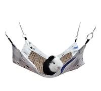 Pwshymi Small Animal Hammock Cooling Mat Cute Breathable Design for Guinea Pig and Hamster Cage Summer Use Rattan Material 1 Unit (Dinosaur)