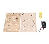 Pwshymi Solar System Wooden Model Educational Toy for Kids, Enhance Hands-On Skills and Knowledge, Beech Wood STEM Puzzle Kit