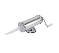 Pwshymi Stainless Steel Compact Sausage Stuffer Manual Meat Filling Machine for Home Use, Adjustable Filling Speed for Easy Sausage Making, Suitable for Kitchen Space Limited People, 1 X Stuffer7 X