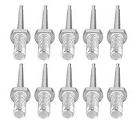 Pwshymi Stainless Steel Ear Tag Pins High Strength Replacement for Ear Tagging Cattle Sheep 10pcs