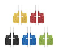 Pwshymi Test Lead Clip Set, Ultra Small Electronic Component Clips, for Efficient Testing, 10 Pcs, ABS Material