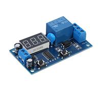 Pwshymi Timer Relay Module, 12V Adjustable Cycle Led Display | Delay Switch, Dc 12V Input, Adjustable on Off Intervals, Loop Control, Fish Tank Pumps, Burn in Testing