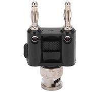 Pwshymi U28 BNC Male to Dual Banana Plug Adapter High-Performance Oscilloscope Testing Tool for Electrical Equipment Copper ABS 1 Unit