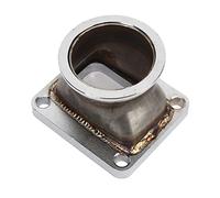 Pwshymi V Band Flange Adapter 2.5 Inch Stainless Steel T4 Turbo | Stainless Steel Rust Resistance, Turbocharger Repair, Universal Car Truck Fitment, T4 Turbo Compatibility