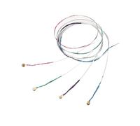 Pwshymi Violin String Set 4/4 Silver Plated Durable Universal Strings for Violin Learners and Players
