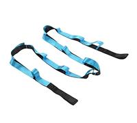 Pwshymi Yoga Stretch Strap and Elastic Band for Enhanced Flexibility and Muscle Recovery - Quality Nylon for Pilates (Blue)
