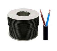 PX 2182Y 0.50mm Black 2 Core Flexible Cord, 3 Amps, 100M