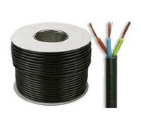 PX 2182Y0.75-100Blk Double Core Pvc Flexible Cord 0.75mm² Black 100M 6 Amps