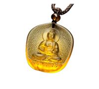 PXAMORTEL buddha statue, 1Pcs Buddha Pendant Medicine/Amitābha/Tathagata/Thousand Handed Avalokitesvara/Bodhisattva Statue Necklace Amulet Blessed Glass(#1)