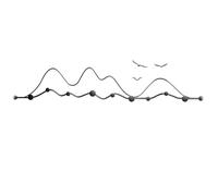 PXAMORTEL Coat Hooks Wall Mounted, Creative Meta Wall Mounted Coat Rack, Decorative Wall Hooks, All Metal Construction for Jacket Coat Hat in Mudroom Entryway(Black,82cm/32.2in)