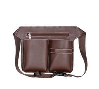 PXAMORTEL Hairdressing Bag Barber Scissors Bag Waist Pack Hairdressing Hair Salon Tool Pouch Bag 2 Colors Barber Bag(Brown)