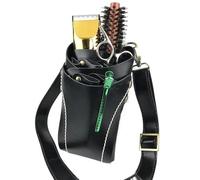 PXAMORTEL Hairdressing Bag Barber Shears Holster Scissor Holder Pouch Hair Dressres Bag with Belt for Hairdressers, Salon Hair Stylist Barber Barber Bag(Black)