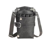 PXAMORTEL Hairdressing Bag Hair Scissor Bag Clips Comb Case Hairdressing Barber Hair Scissor Holster Pouch Holder Tool Salon Waist Pack Belt PU Leather Bag Barber Bag(B)
