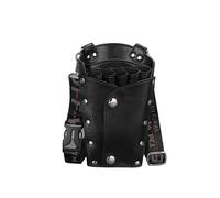 PXAMORTEL Hairdressing Bag Hair Scissor Holster Pouch with Shoulder Belt for Hairdressers Barber PU Leather Shears Hairdressing Tool Case Bag Holder Barber Bag(Color 4)