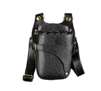 PXAMORTEL Hairdressing Bag Salon Hairdresser Barber Hairdressing Holster Pouch Case Hair Stylist Scissors Bag for Hairdresser, Stylist, Barber Barber Bag(Black)