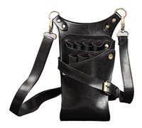 PXAMORTEL Hairdressing Bag Storage Bag Hair Scissor Holster Pouch Stylist Tools Waist Shoulder Belt for Men Women Barber Hairdressing Barber Bag(Black)