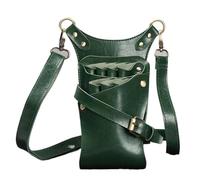 PXAMORTEL Hairdressing Bag Storage Bag Hair Scissor Holster Pouch Stylist Tools Waist Shoulder Belt for Men Women Barber Hairdressing Barber Bag(Green)