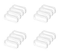 PXAMORTEL Pouch Bags Pencil Case Makeup Bags 16 Pcs Clear Pencil Case Big Transparent Pen Pencil Bag PVC Pen Pencil Zipper Pouches
