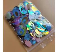 PXAMORTEL Sequins for Crafting Sewing, 10/20g Mixed Color Bulk Love Five-Pointed Star Crystal Glitter Sparkling Crafts Decoration DIY Accessories 4/15mm(AB mix 10g)