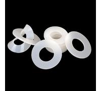 PXAMORTEL Silicone Rubber Flat Washer,Silicone Gasket, Thickness 1/1.5/2/3mm Silicone Flat Gasket, ID 3 4 6 8 10mm Silicone Washer Gasket 10pcs(3mm x 8mm x 1mm)