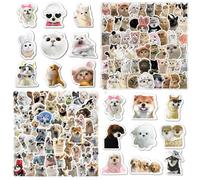 PXBSNB 220 PCS Funny Dog Cat Stickers Set, Cute Sticker for Adults and Kids, Waterproof Vinyl Sticker, Cat Dog Stickers Aesthetic for Laptop Skateboard Phone Scrapbook Guitar Suitcase