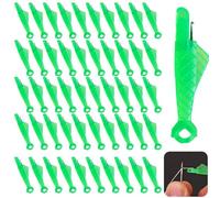 PXBSNB 50 PCS Fish Mouth Sewing Machine Needle Threader, Upgraded Needle Threaders for Sewing Machines, Quick Automatic Needle Threader, Easy Selfthread Needle Threading Tool for DIY Hand Sewing