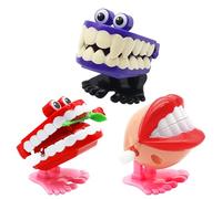Pxcewdcx 3 Pieces Chattering Teeth Wind Up Toy, 4.5x4.5x5cm Funny Jumping Teeth Toy, Chatterings Tooth With Eyes Walkings Tooth Toys, Walking Babbling Teeths, Chattering Walking Toys Feet Knickknack