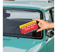 Pxcewdcx Bad Parking Cards - 100 Piece Learn How to Park Cards - 3.5X2.01 Inches Humorous Car Violation Accessories for Men Women Adults Outdoor