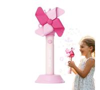 Pxcewdcx Bubble Machine for Kids - Electric Lighted Musical Toy | Fun Windmill Bubble Blowing Toy 3 Gears Adjustable for Toddler Outdoor Backyard Garden Beach Activities