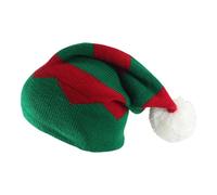 Pxcewdcx Christmas Knitted Hat, Women Cute Santa Festive Hat, Colorful Unisex Knitted Beanie for Cold Weather Outdoor Activities Daily Wear Eve Girl Boy Men Women