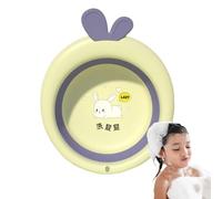 Pxcewdcx Foldable Baby Wash Basin | Washing Face Foot Basin Cartoon Tubs Bathing Basin | Foldable Lightweight Portable Folding Basin Washing Face Foot Basin for Travel Home