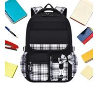Pxcewdcx Girls Backpack Waterproof Cute Multi-Pocket Smooth Zipper | Aesthetic School Bag Child Backpack for Teen Student Elementary Classroom Travel Outdoor Hiking Beach
