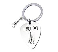 Pxcewdcx Guitar Pick Keyring Holder | I PICK YOU Guitar Plectrum Accessory For Guitar Lovers Guitar - Collectible Guitar Pick Keychain For Guitarist Youth Women Guitar Lovers