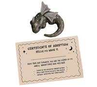 Pxcewdcx Little Pocket Animals - Dragon Shape Mini Calming Statue - Cute Calming Figurine,for Kids Teens Travel Students Work Meetings Waiting Rooms Colleagues Employees Graduates Team Incentives