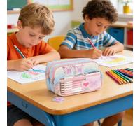 Pxcewdcx Pencil Pouch | Artistic Multi-Functional Container - Large Capacity Pencil Pouch,for Elementary Kids Middle School College Students Youth Girls Teens Adults