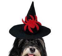 Pxcewdcx Pet Hat - Cat Costume Witch Hat | Adjustable Dress up Accessory for Pets Festival Celebration Cosplay Family Gathering Stage Show Party Holiday Masquerade