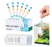 Pxcewdcx Pool Testing Strips | 100-Piece Pool Water Testing Strips | Water Quality Tester Monitoring Tools for Homeowners Fish Tank Swimmers Spa Aquaculture Backyard Pond