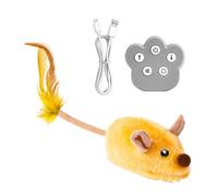 Pxcewdcx Smart Cat Toy | Cat Toy Interactive Mice Plush Animals | Realistic Plush Doll with Light & Sound, Remote Control Rechargeable Indoor Games for All Breeds