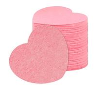 Pxcewdcx Spa Sponges, Face Sponges - Heart Shaped Compressed Sponges for Facial Cleansing | 20 Pieces Face Wash Sponges for Makeup Removal, Massage and Facial Cleansing