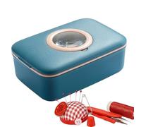 Pxcewdcx Travel Sewing Kit, Needle Thread Craft Tool with Magnifier, Hand Sewing Kit with Case, for Business Trip Outdoor Adventure Dorm Daily Commuting Vacation Hotel